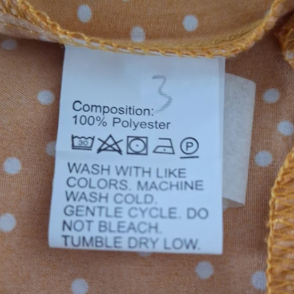 3/$20--SHEIN Boho Midi Dress Polka Dot With Ruffles, Burnt Orange, Sz 18, NWOT - Picture 12 of 12